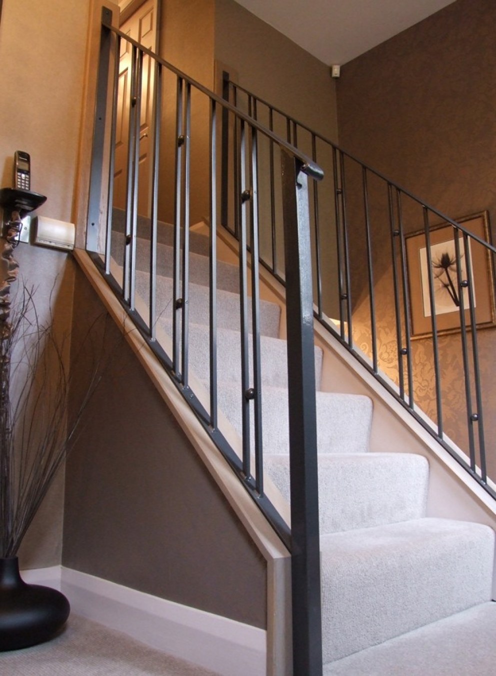 Hall, stairs and landing in a house in Yorkshire | Staircase | Interior Designers